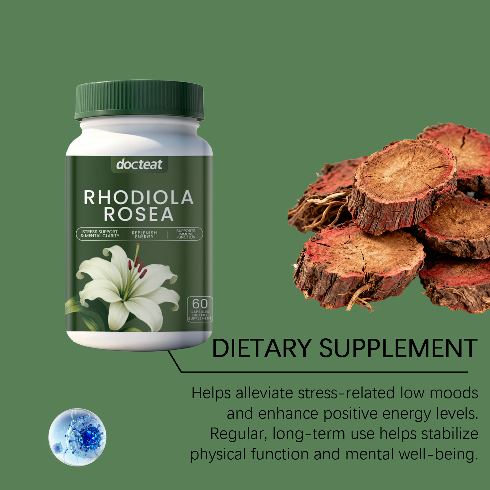DOCTEAT Men's Health Capsules  - Nutrition Fitness Health 评论和价格